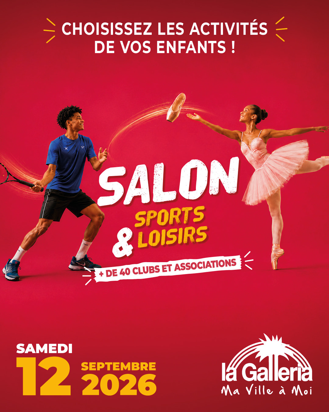 Affiche officielle — Salon Sports & Loisirs 2026, La Galleria